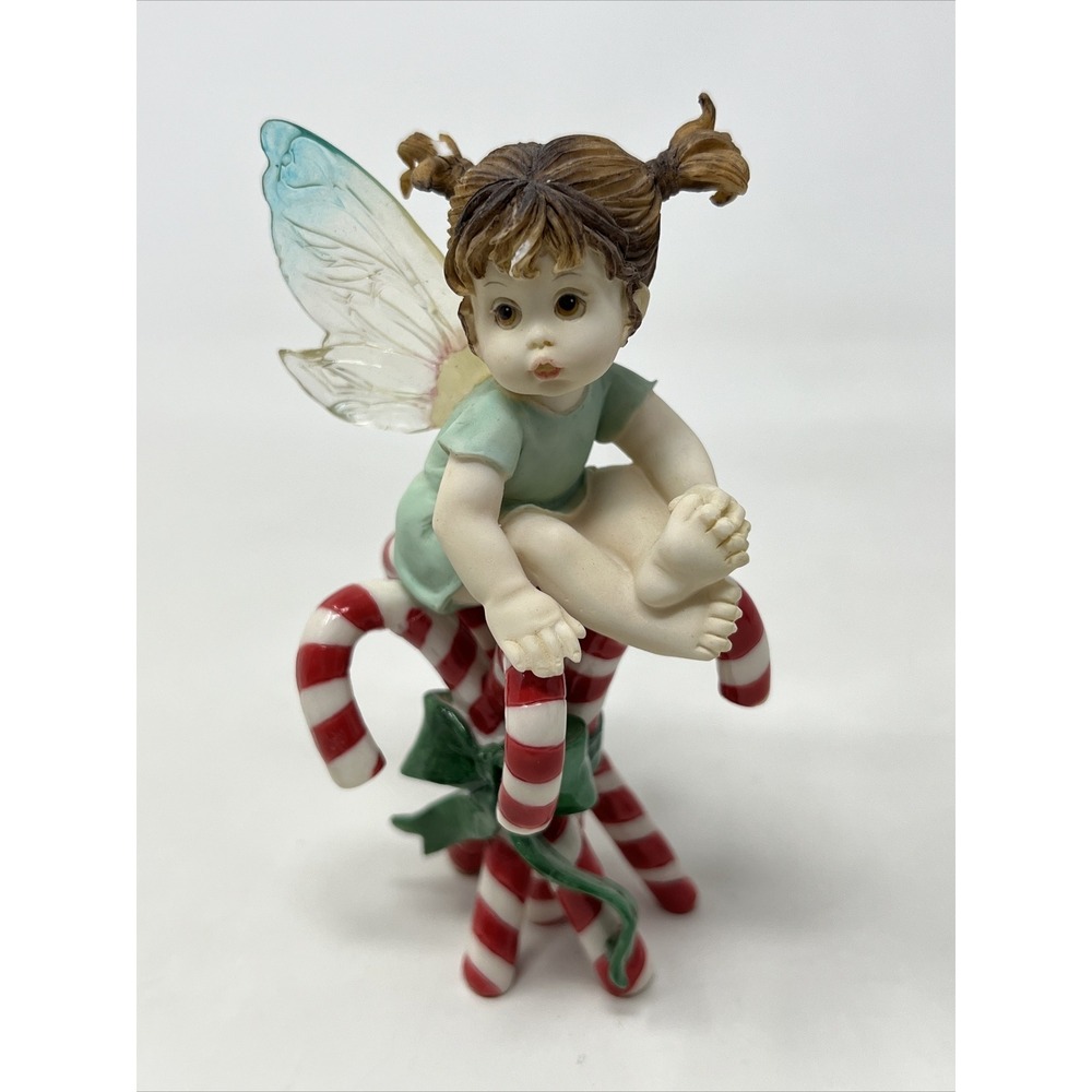 ENESCO MY LITTLE KITCHEN FAIRIES "Candy Cane Fairie" 2009 Has Damage